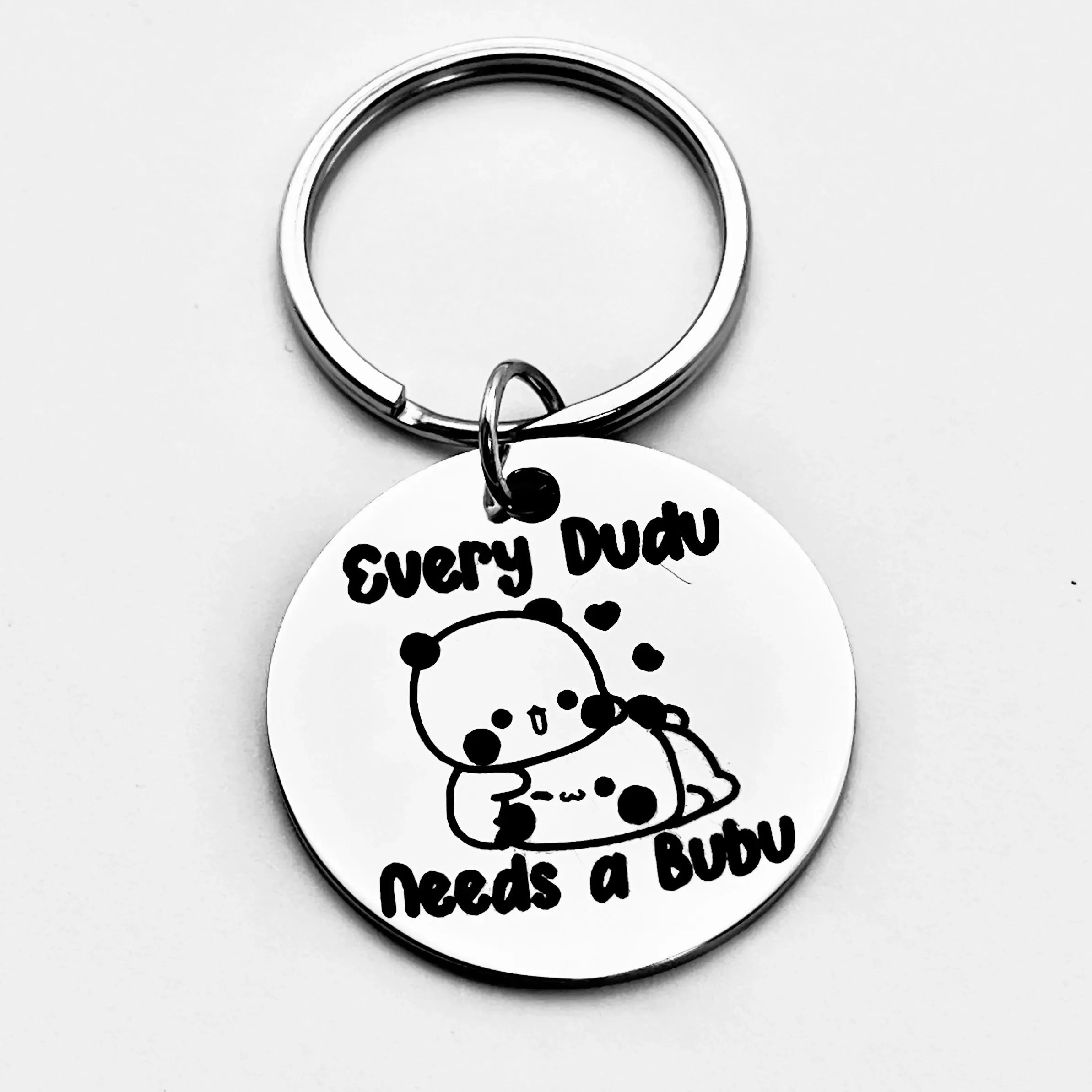 Bubu & Dudu Stainless Keychain