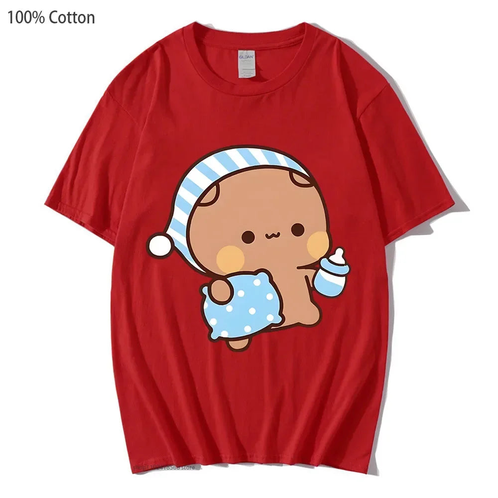 Bubu & Dudu Couple T-Shirt – Kawaii Panda Bear Graphic Tee