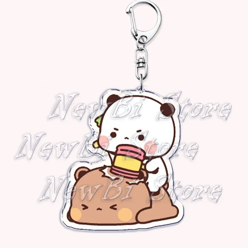 Bubu & Dudu Keychain – Cute Panda Bear Charm