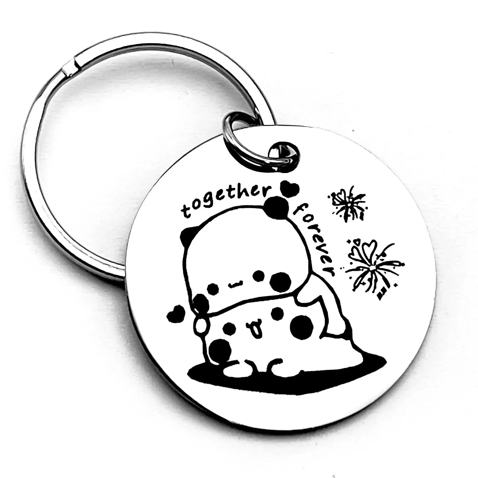 Bubu & Dudu Stainless Keychain