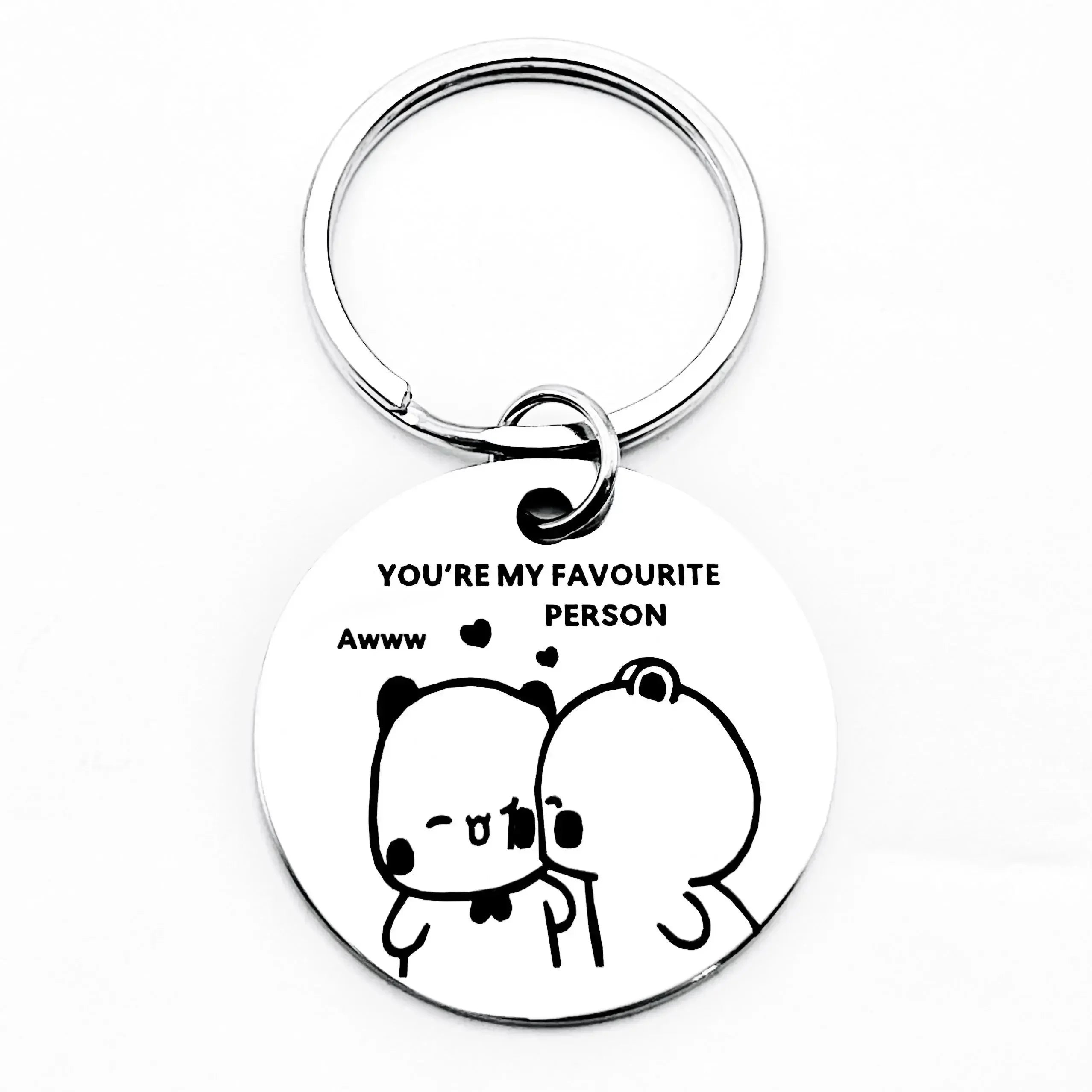 Bubu & Dudu Stainless Keychain
