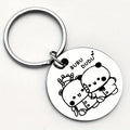 Bubu & Dudu Stainless Keychain
