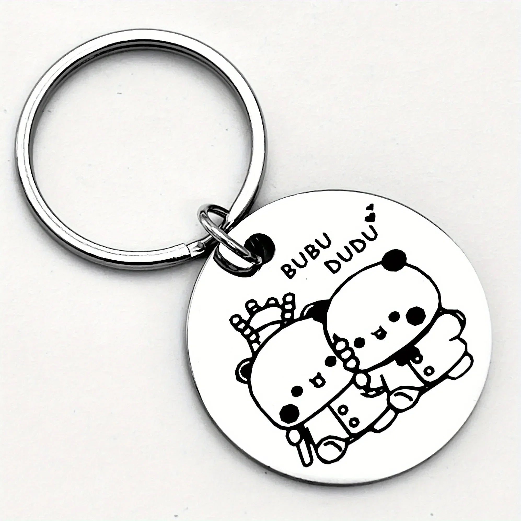 Bubu & Dudu Stainless Keychain