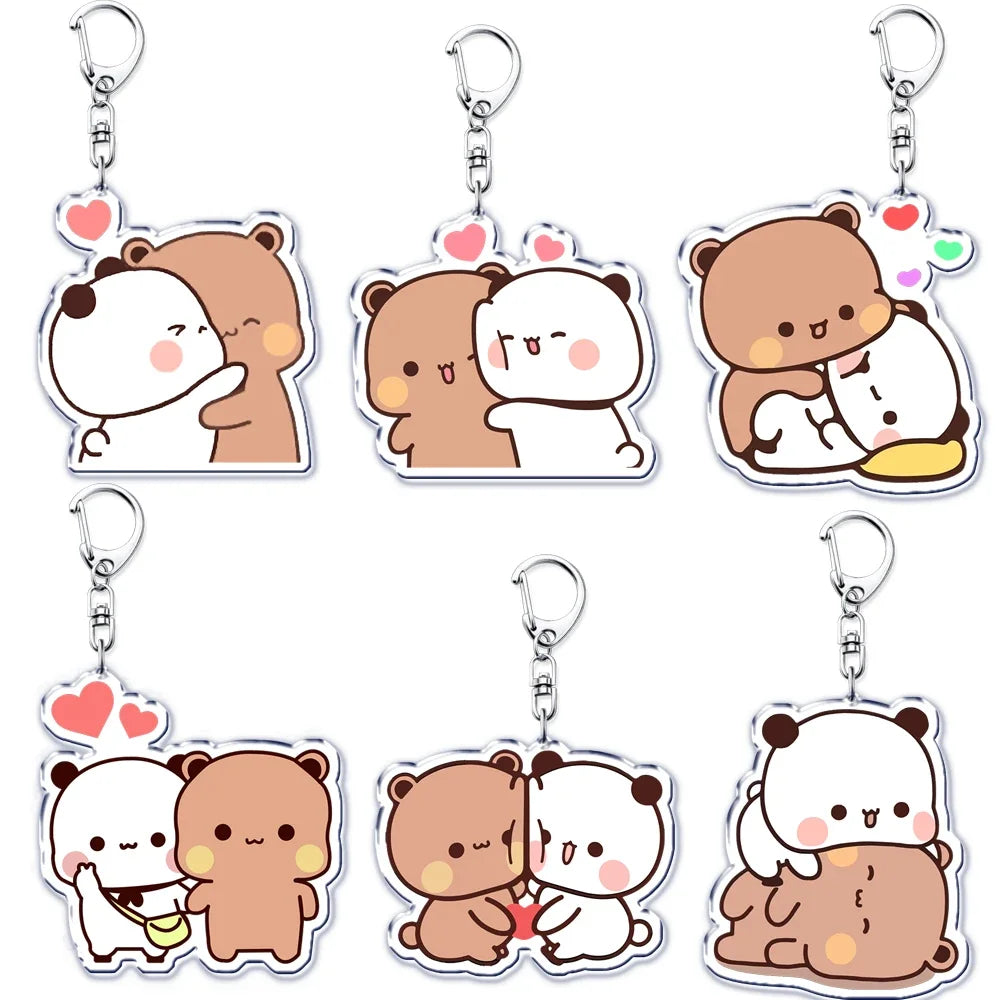 Bubu & Dudu Keychain – Cute Panda Bear Charm