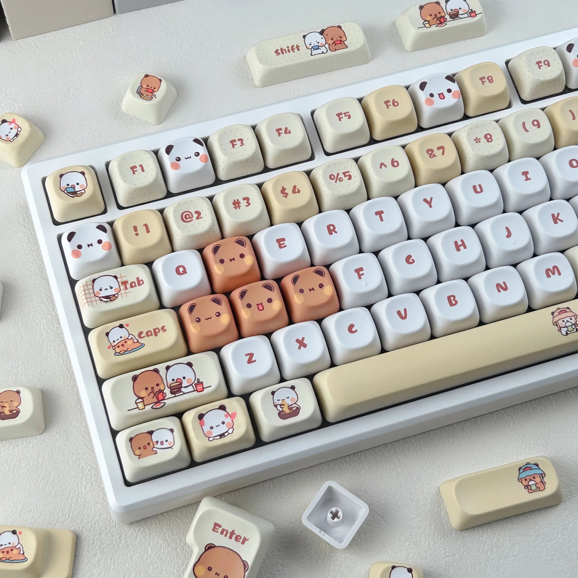 Kawaii Bubu Dudu Keycap Set