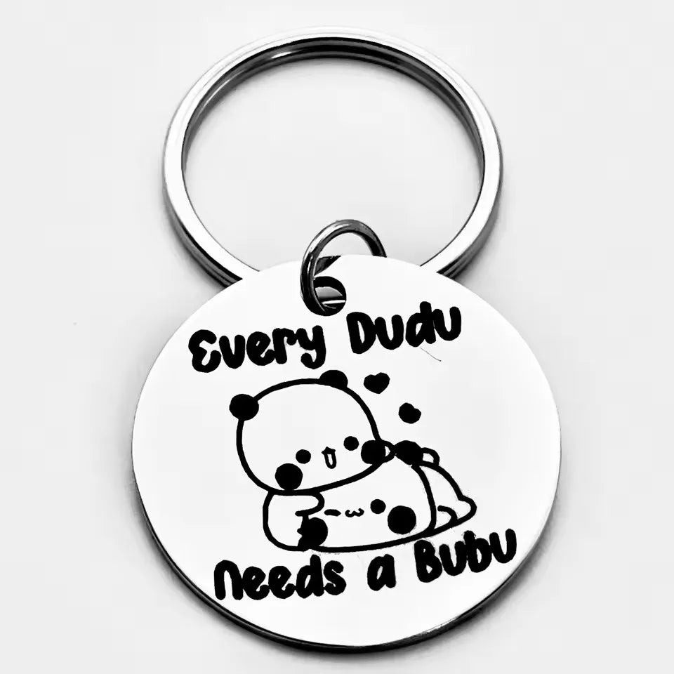 Bubu & Dudu Stainless Keychain
