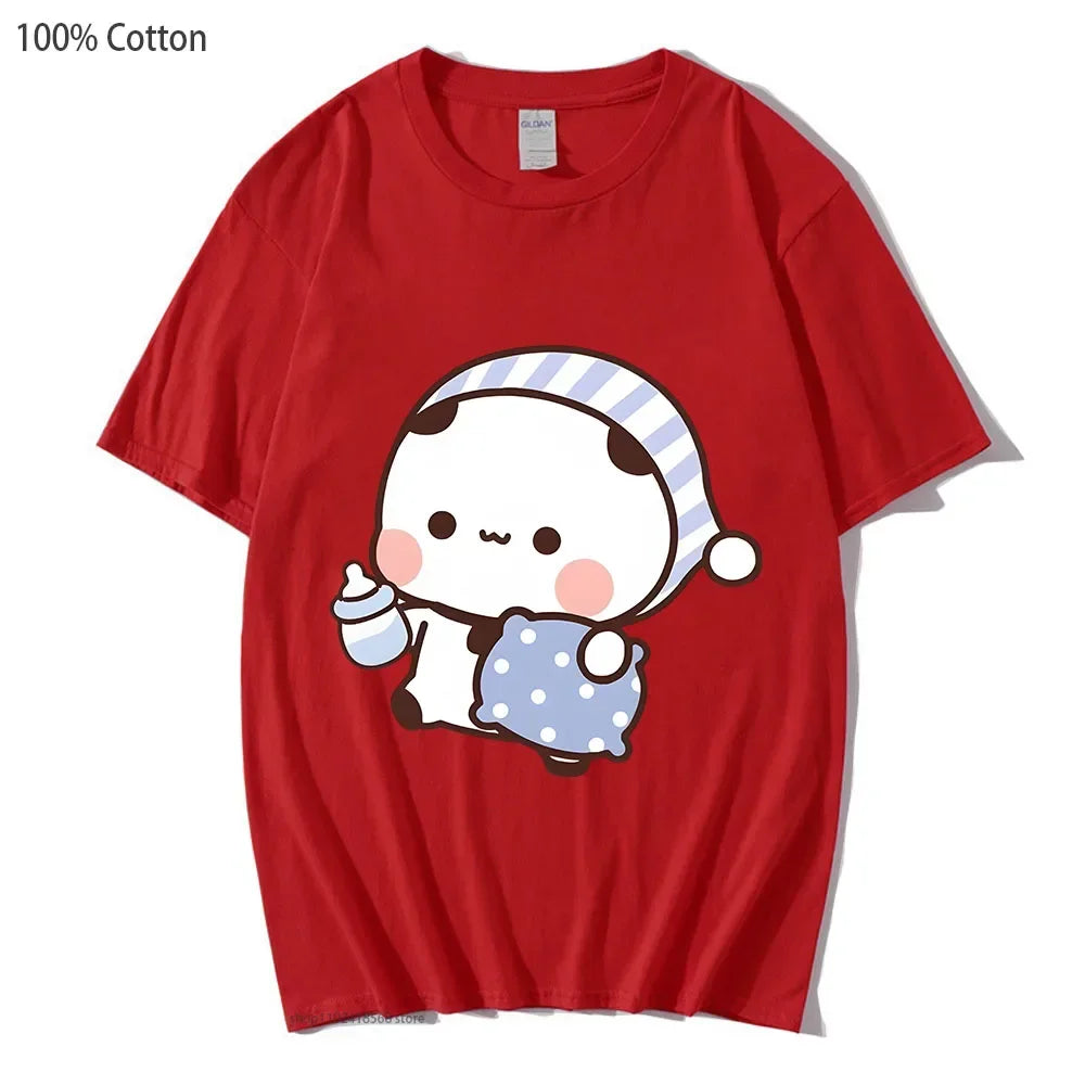 Bubu & Dudu Couple T-Shirt – Kawaii Panda Bear Graphic Tee