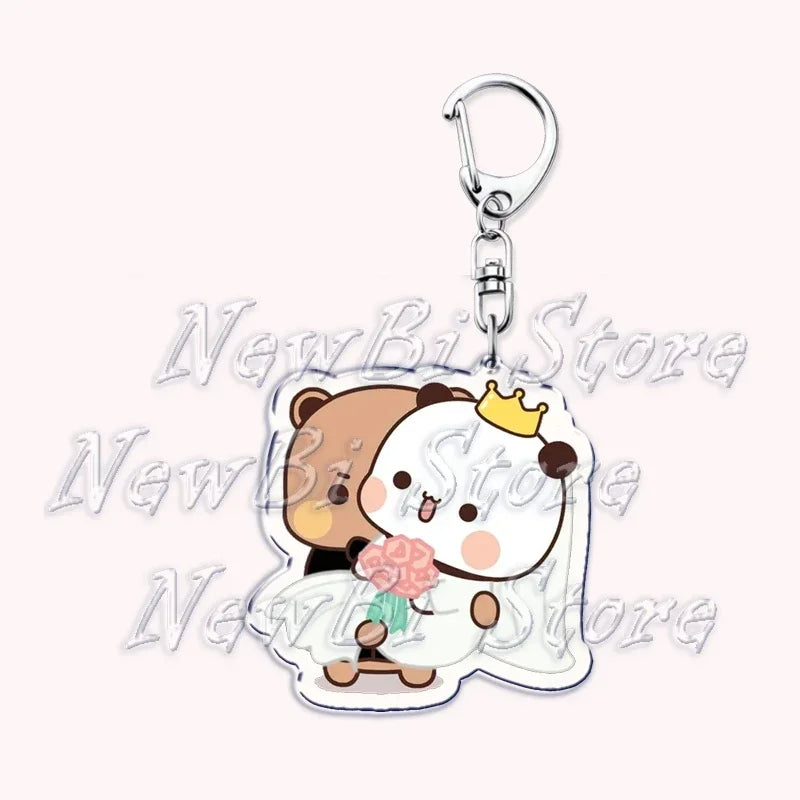 Bubu & Dudu Keychain – Cute Panda Bear Charm