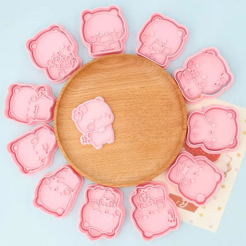 Bubu & Dudu Cookie Cutters – Kawaii Panda Bear Baking Molds