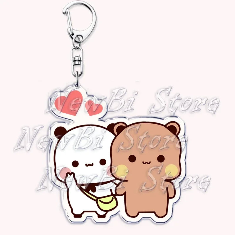 Bubu & Dudu Keychain – Cute Panda Bear Charm